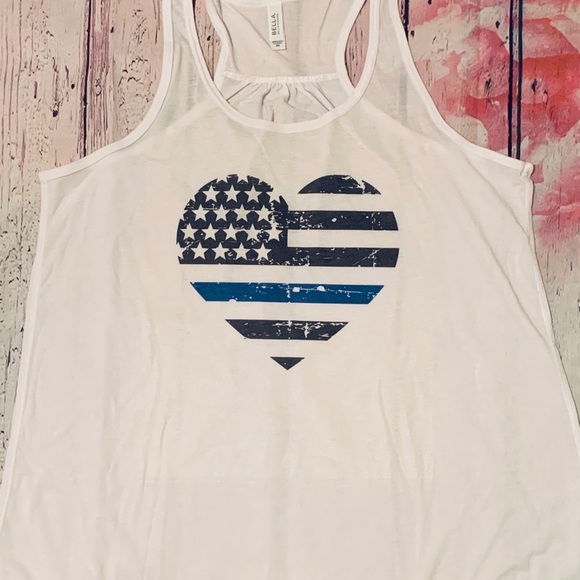 Thin blue line tanks ๐ค๐ - Picture 2 of 2